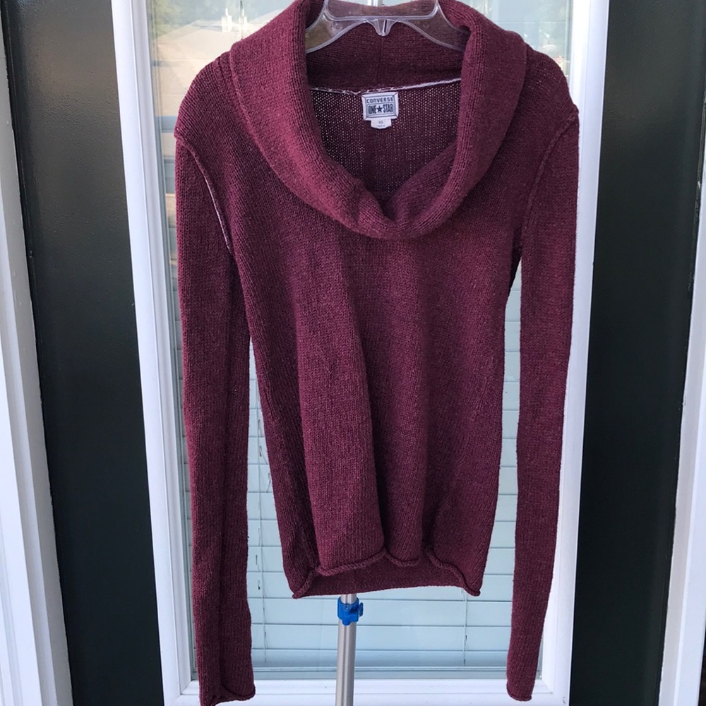 Converse red sweater